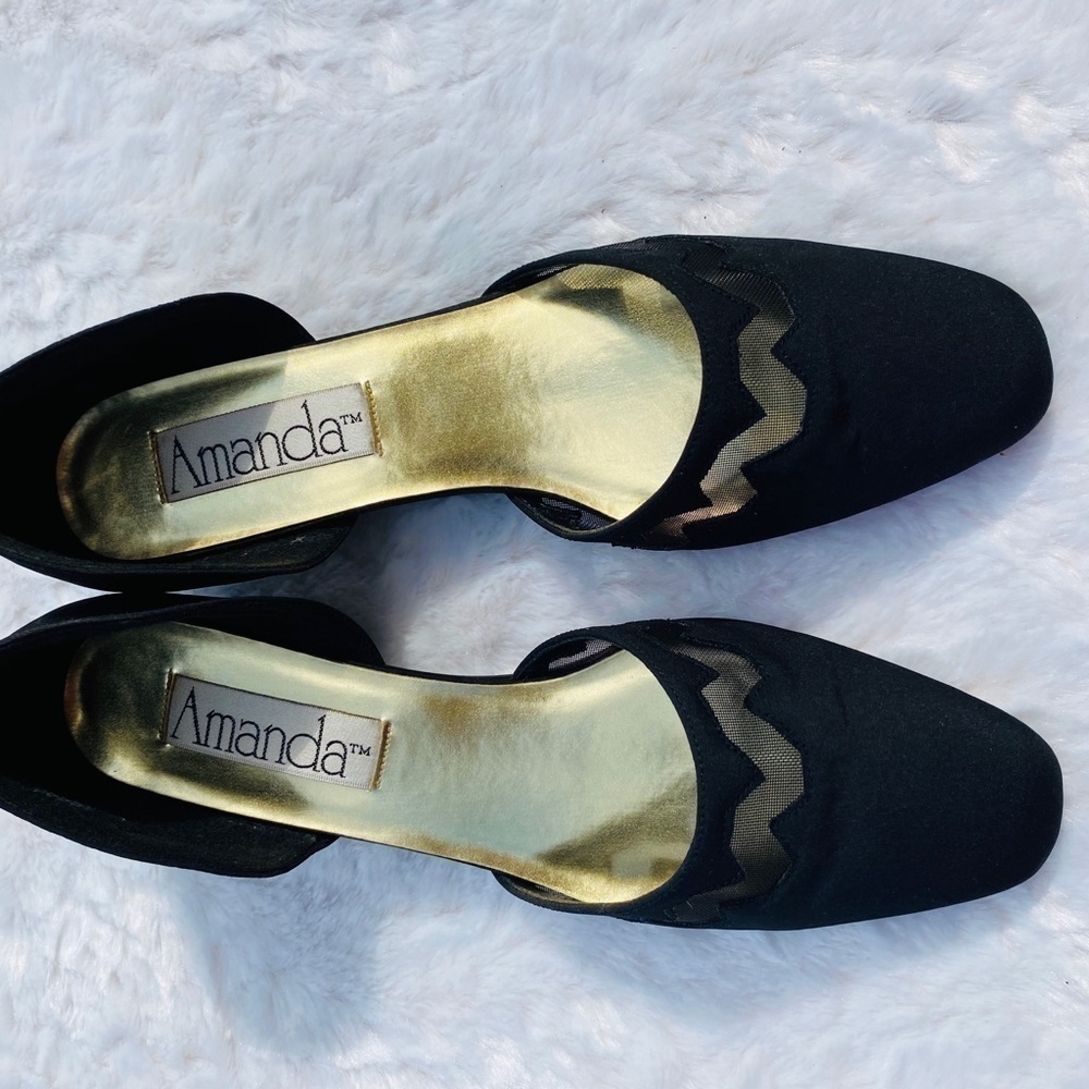 New Amanda Black Shoe Size 7 1/2 W